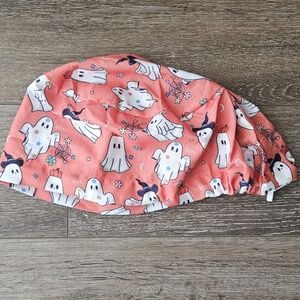 Ghost Halloween Euro Scrub Cap